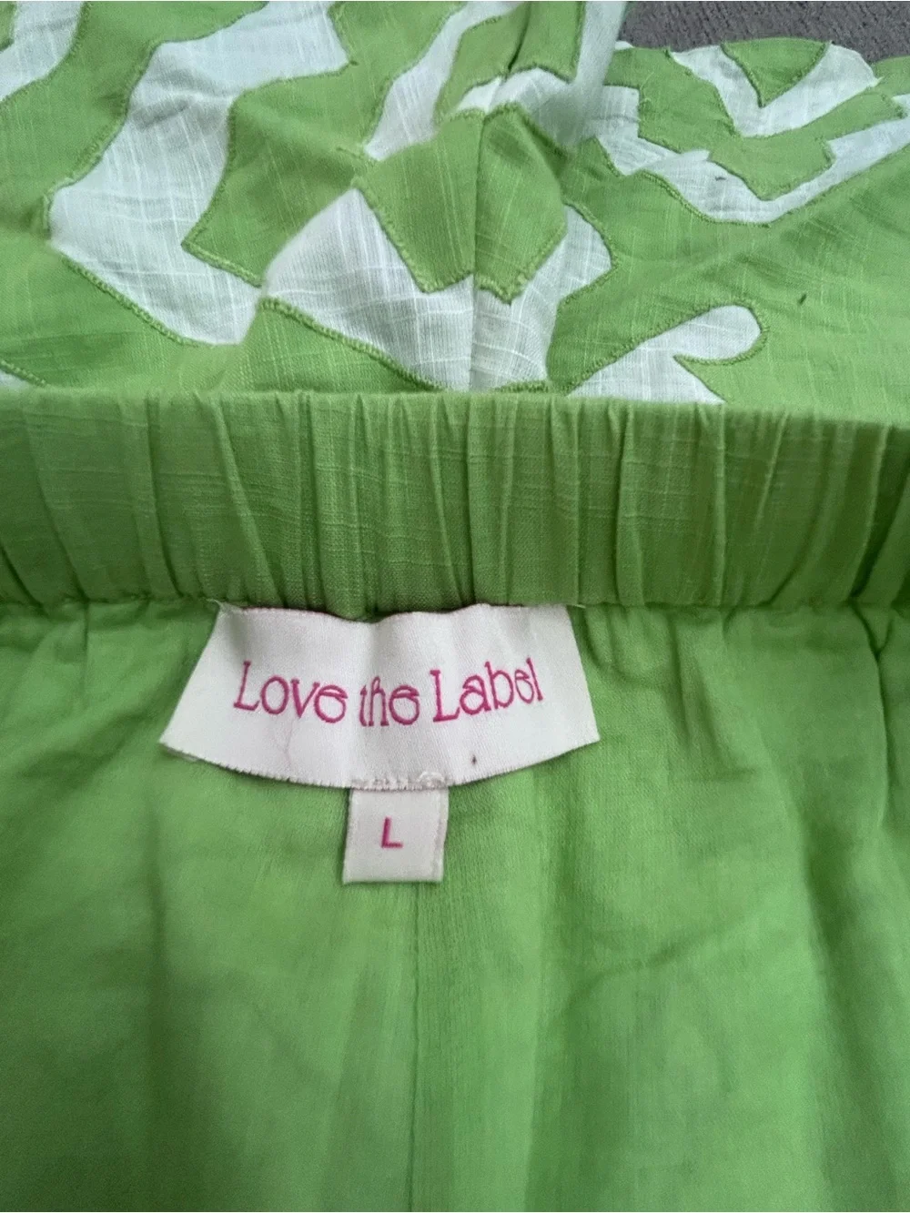 Women’s Athletic Shorts in Green and White - Lightweight Drawstring